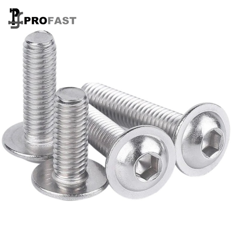 Button Head Cap Screw w Flange (SS)