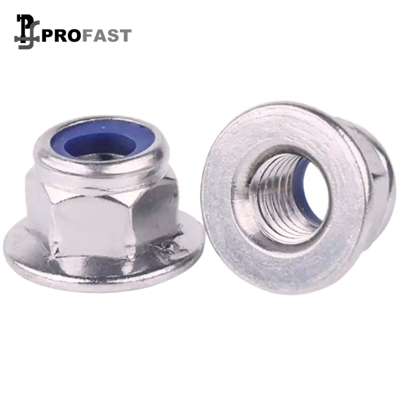 Nylon Lock Nut Flanged (SS)